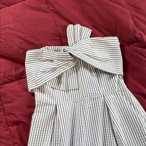 Seersucker Blue and White Jumpsuit